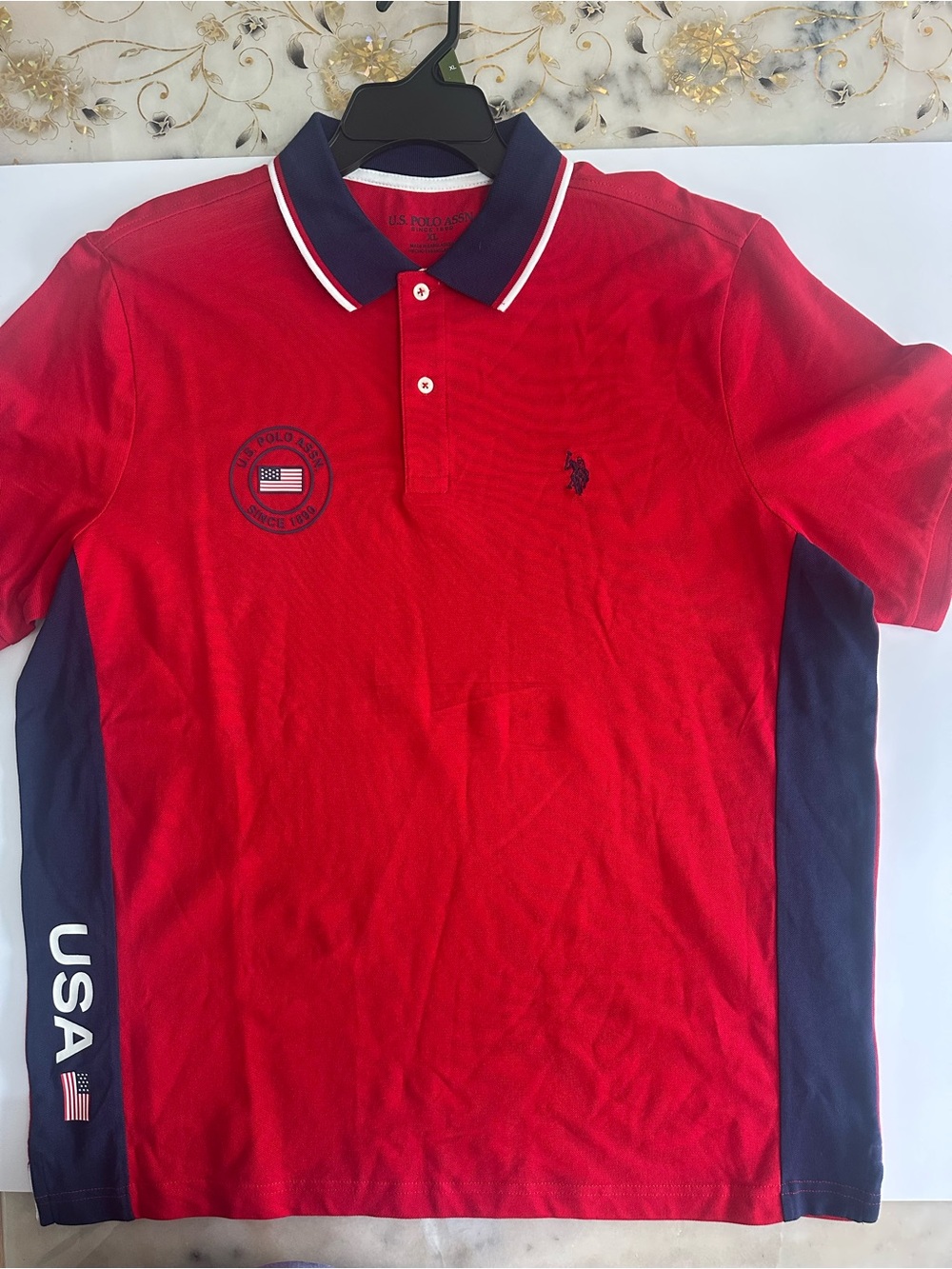Polo by Ralph Lauren Red Polo with Navy Accents